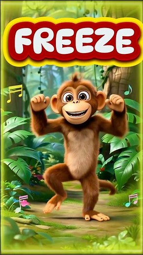 Animal Freeze Dance Game! 🐾🕺 Dance and FREEZE #freezedance #kidsdance