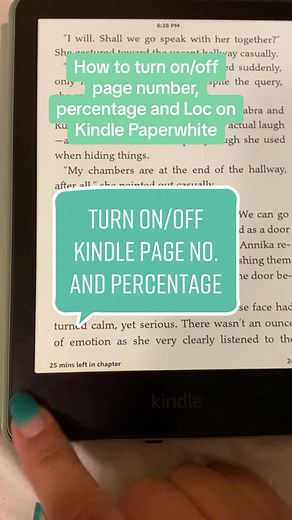 Calculating Book Location on Kindle and Customizing Page Numbers and Percentage Display