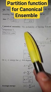 Partition function for Canonical Ensemble