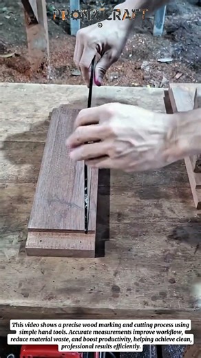 Precise Wood Marking & Cutting Process | Traditional Carpentry Skills