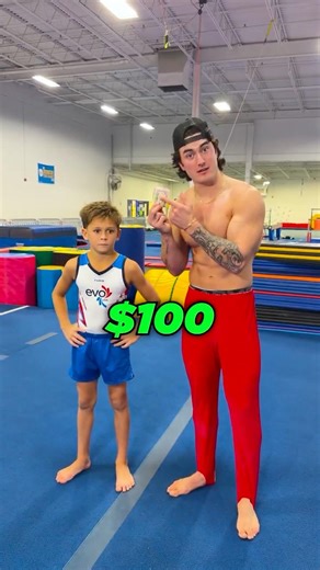 $100 Backflip Contest vs. Gymnastics Kid