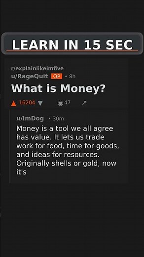 What is Money? #moneyexplained