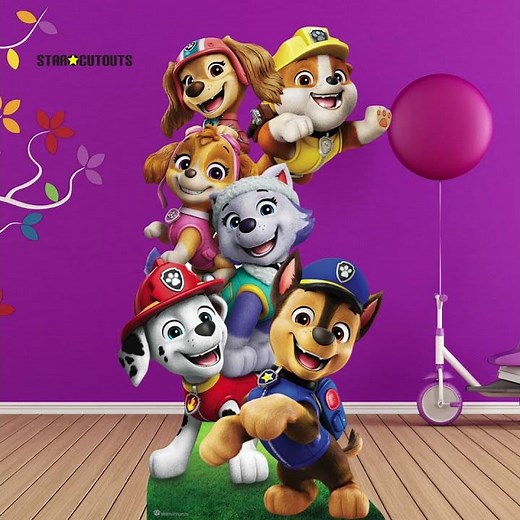 Paw Patrol Party Setup in London 🐾 Life-Size Paw Patrol Cardboard Cutout | Kids Party Idea #shorts