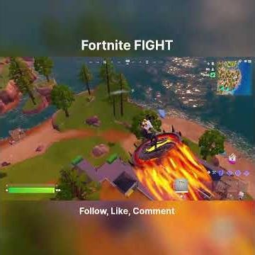 Surviving the flames: A wild ride through Fortnite's map! 🏎️🔥