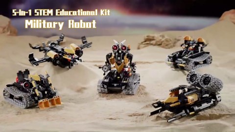 STEM Building Toys for Kids，5-in-1 Remote & App Controlled Construction Robot/Jet fighter/Tank/Speedboat/Bulldozer，RC Car 332 Pcs Educational Learning Building Blocks for Boys Girls Age 6-12+ Year Old