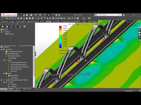 SolidWorks Flow Simulation - Análisis CFD y de esfuerzos en un puente