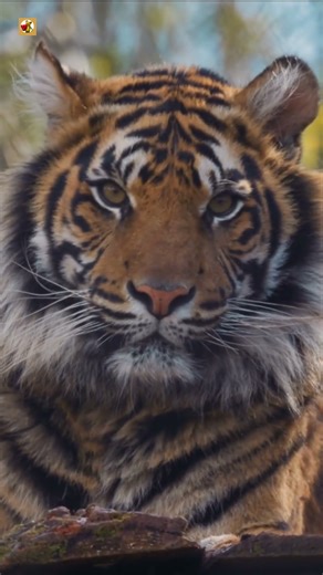 Sumatran Tiger Purring Sounds (Close-Up Portrait of a Majestic Big Cat)