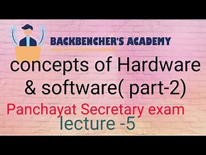 concepts of hardware & software