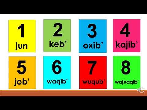 NÚMEROS DE 1 A 10 K'ICHE'