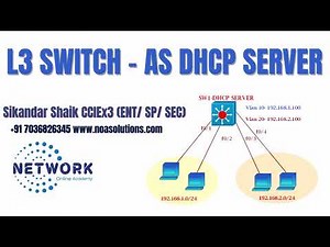 Layer 3 Switch as DHCP Server: VLAN, Pool & IP Configuration Step-by-Step | CCNA Lab Demo