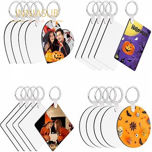 [Hot Item] High Quality Blank Heat Transfer Keychain Printable Sublimation MDF Keyring