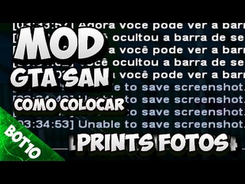 GTA SAN | Como Resolver Erro Unable To Save Screeshot SAMP | San Andreas 2016