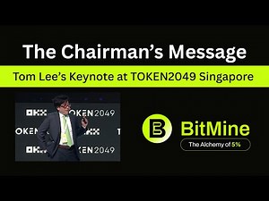 BitMine Chairman’s Message | Tom Lee’s Keynote at TOKEN2049 Singapore