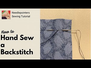 How to Hand Sew a Backstitch