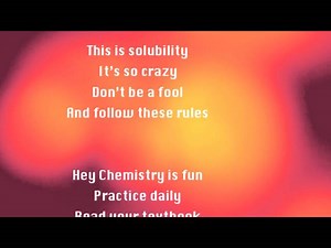 Solubility Rules (Call Me Maybe Parody)