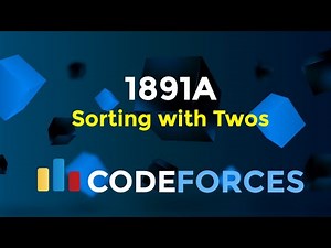 1891A | Sorting With Twos | Codeforces Round 907 (Div. 2) | Constructive Algorithms | Codeatic
