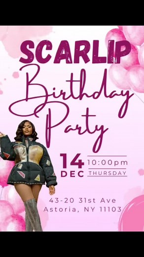 Scarlip Birthday Party Celebration