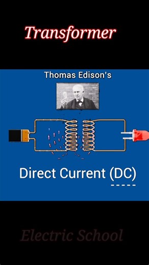 Electric School on Instagram: "Transformer Sirf AC Par Kyon Kaam Karta Hai? | AC vs DC Power System Explained in Hindi ट्रांसफॉर्मर केवल AC पर ही क्यों काम करता है? DC पर ट्रांसफॉर्मर क्यों फेल हो जाता है? इस वीडियो/पोस्ट में AC और DC सिस्टम का पूरा कॉन्सेप्ट आसान हिंदी में समझाया गया है। जानिए कैसे ट्रांसफॉर्मर, मैग्नेटिक फ्लक्स और पावर ट्रांसमिशन मिलकर AC सिस्टम को सबसे बेहतर बनाते हैं। ऐसे ही इलेक्ट्रिकल नॉलेज के लिए Electric School से जुड़ें। transformer ac par kyon kaam karta hai, transform