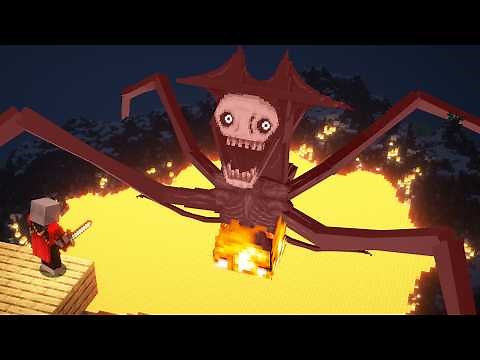 Conquering The Growling Man In Minecraft...