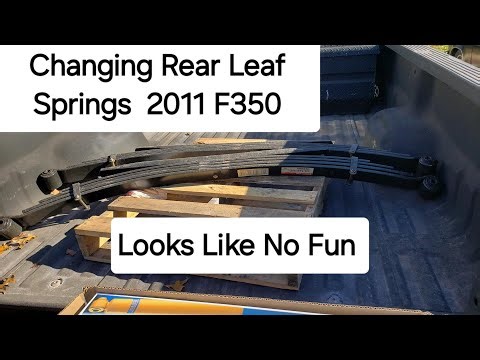 Replacing The Rear Leaf Springs On A 2011 F350 Dually