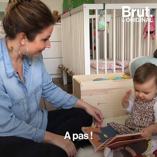 15M views · 70K reactions | "J’ai mal", "j’ai peur", "j’ai faim"... en langue des signes. Ces expressions, les tout-petits peuvent les apprendre avant même de savoir parler pour communiquer plus rapidement. La preuve avec Gabrielle, 16 mois. | Brut | Facebook
