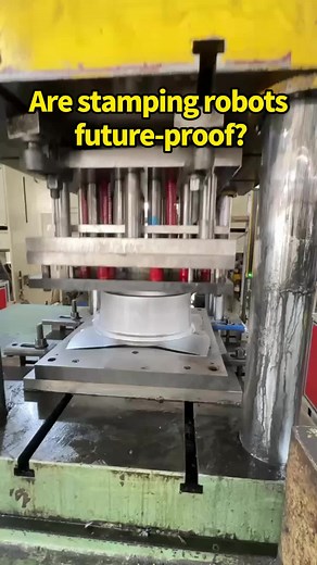 Are stamping robots future-proof?#stamping #fyp #stampingrobot #metalstamping #stampingline #robot #stampingrobotarm #stampingfactory