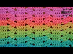 ⭐️ WOW! EASY Crochet Offset Shells Blanket Stitch for Beginners