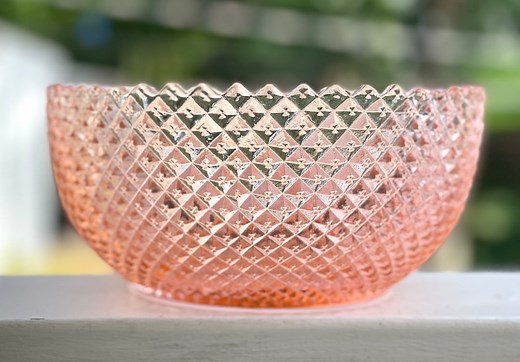 Vintage Anchor Hocking Miss America Pink Large Fruit Bowl/pink Depression Glass/large Pink Glass Serving Bowl/pink Salad Bowl-please Read - Etsy