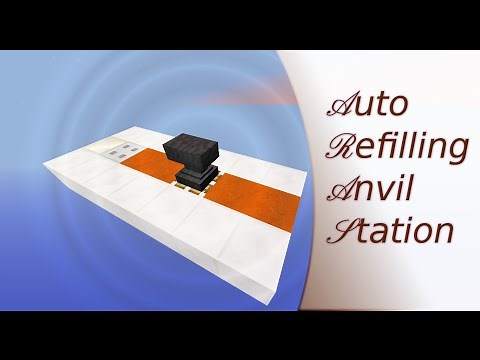Auto refilling anvil station | Minecraft 1.8+