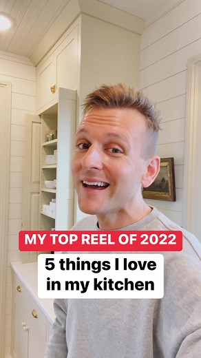 My most popular Reel of 2022 was all about my kitchen! These five things are my favorite components of my renovated farmhouse kitchen. I know I’ll get the question: the cabinet color is Wool Skein by Sherwin-Williams! | Wyse Guide