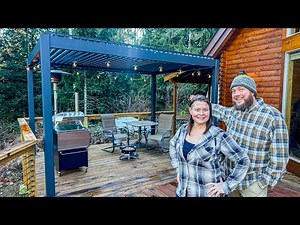 UPGRADING our OUTDOOR SPACE // Installing the FlexiSpot Aluminum Louvered Pergola