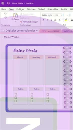 Digitaler Lehrerkalender - kostenlos mit #OneNote | Microsoft 365 für Lehrer