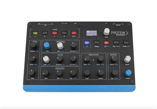 Waldorf unveils Protein desktop wavetable synthesizer