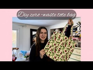 DIY zero-waste tote bag | Sew with me