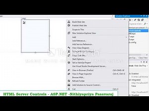 ASP.NET & C# - HTML SERVER CONTROLS - NITHIYAPRIYA PASAVARAJ