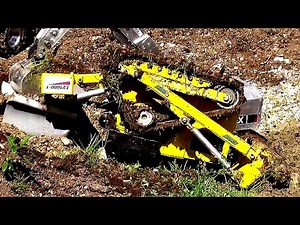 RC Dozer Crash Construction Site Raupe kippt um Baustelle Unfall ♦ Mittenwald 2016 Modellbautreffen