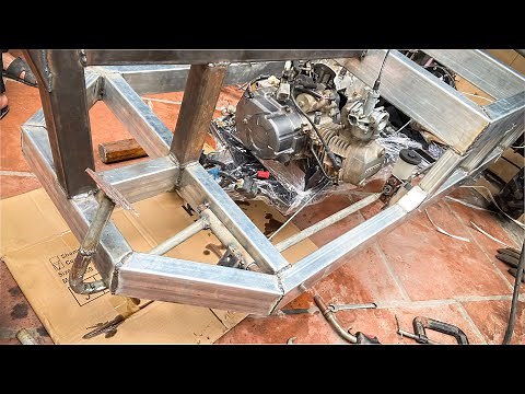 Homemade 3 wheel cargo truck part 2: Strong engine and gearbox