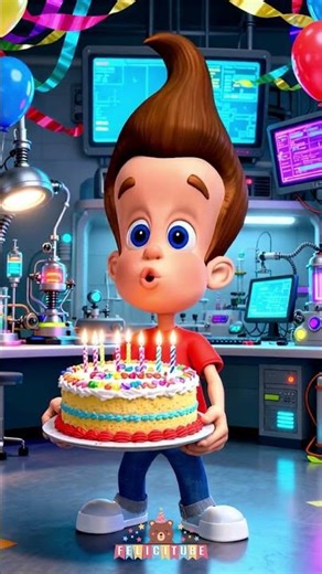 Que los Cumplas Feliz - Jimmy Neutron - ¡Happy Birthday! ¡Feliz Cumpleaños! - Niño Genio Nickelodeon