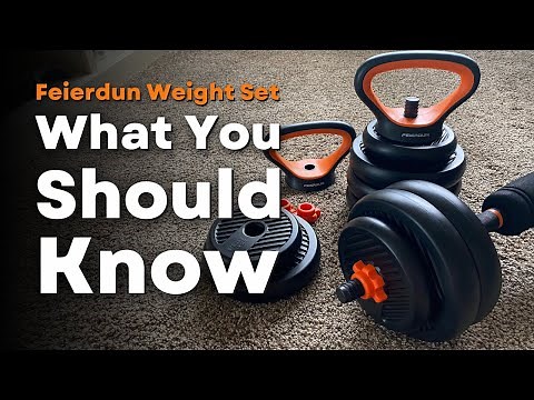 FEIERDUN Adjustable Dumbbells Review - Amazon Dumbbell Set Review