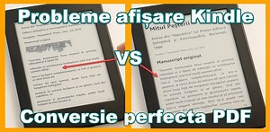 Conversie cărți PDF pentru Kindle fără erori de formatare   eliminare reclame