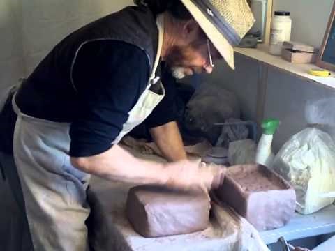 SIMON LEACH POTTERY - How to soften up clay that's too hard to throw !