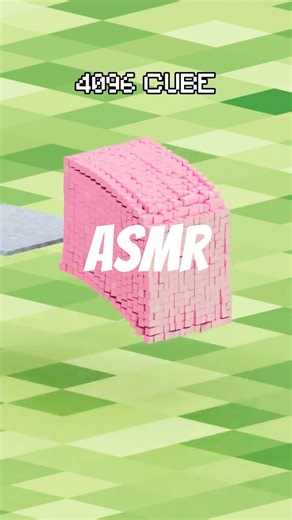 Oddly Satisfying 4096 cubes falling | Blender Simulation | ASMR #satisfying #blender #3dart