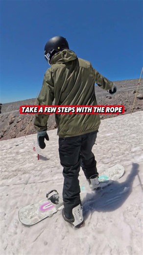 A few tips for riding the tow rope ‪@clewsnowboarding‬ ‪@outdoormasterUS‬ #snowboarding