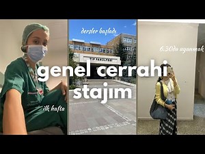 HACETTEPE TIP STAJ GÜNLÜKLERİ | genel cerrahide ilk hafta, yoğunluklarım, 6.30da kalkmak...