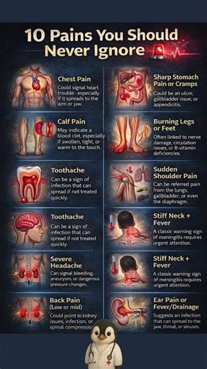 10 Pains You Should Never Ignore 🚨 | Serious Warning Signs