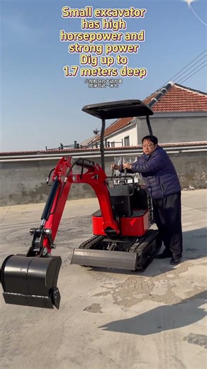 Mini excavators can dig trenches, turn over soil, remove weeds, and break up debris. #digger