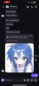 my weird hg back again 💔💔 Konata Izumi Lucky Star Voice Acting #xyzbca #luckystar #konataizumi #landminegirl #fyp