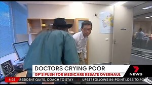 Doctors are pushing for an urgent overhaul of Medicare rebates warning GPs are struggling to cover costs. Around 60 per cent of appointments are bulk billed, meaning GPs have to absorb any additional gap in fees. Former AMA president Dr Kerryn Phelps said the issue has been brewing for some time. The AMA says gap fees have been skyrocketing with inflation and a freeze put on medicare rebates. 7NEWS at 6pm. More local news: 7news.com.au/news/Sydney #BulkBilling #Medicare #7NEWS | 7NEWS Sydney
