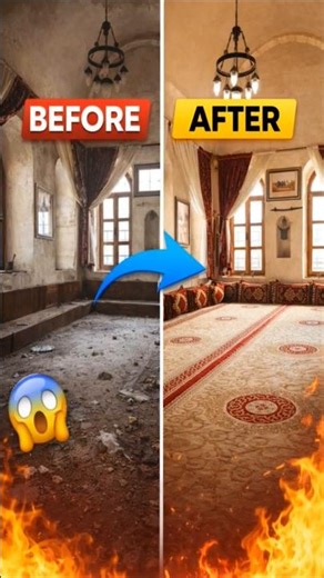 Ruined Room to Royal Majlis 😱 Full Transformation Timelapse #satisfying #cleaning