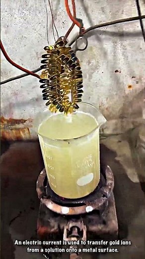 Gold Molecular Transformation: Metal Plating Technique with Electrolysis Reaction